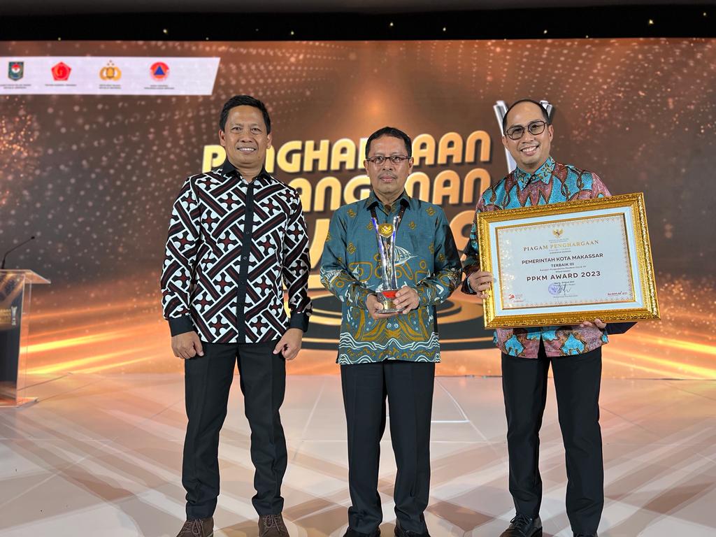 Bukti Keberhasilan Program Makassar Recover, Pemkot Raih PPKM Award 2023